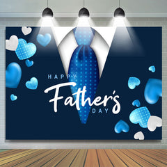 Lofaris Blue Love Ballon And Tie Happy Fathers Day Backdrop