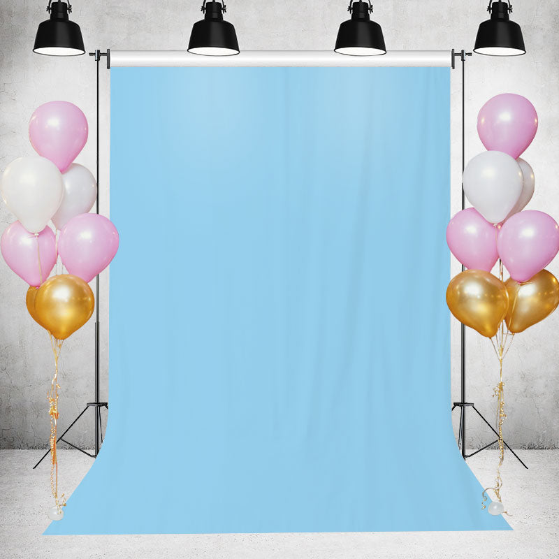 Lofaris Blue Solid Simple Party Backdrop for Photo