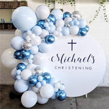 Load image into Gallery viewer, Lofaris Blue104 Pack Balloon Arch Kit | Party Decorations - White | Silver