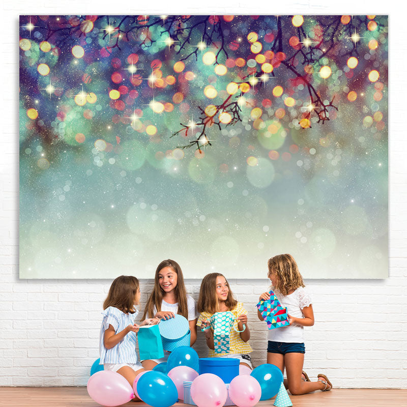 Lofaris Blurred And Glitter Gender Reveal Mysterious Backdrop