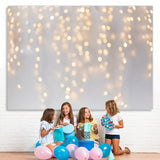 Load image into Gallery viewer, Lofaris Blurred And Shining White Gender Reveal Backdrop