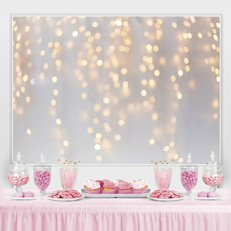 Lofaris Blurred And Shining White Gender Reveal Backdrop