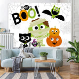 Load image into Gallery viewer, Lofaris Boo! Cute Zombies and Ghosts Halloween Party Backdrop