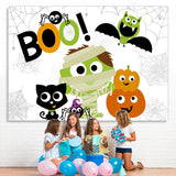 Load image into Gallery viewer, Lofaris Boo! Cute Zombies and Ghosts Halloween Party Backdrop
