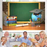 Load image into Gallery viewer, Lofaris Book globe and green blackboard back to school backdrop