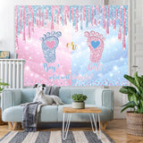 Load image into Gallery viewer, Lofaris Cute Pink and Blue Bokeh Baby Shower Backdrop