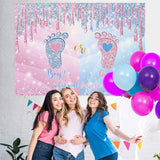 Load image into Gallery viewer, Lofaris Cute Pink and Blue Bokeh Baby Shower Backdrop