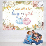 Load image into Gallery viewer, Lofaris Cute Pumpkin Photoshoot Backdrop for Baby Shower