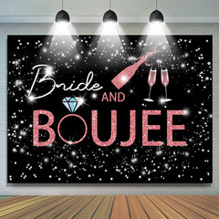 Lofaris Bride And Boujee Sweet Night Bridal Shower Backdrop