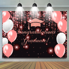 Lofaris Bright Color Balloon Congratulation Grad Backdrop