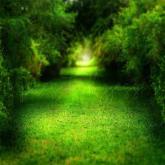 Lofaris Bright Green Forest Spring Theme Photo Backdrop For Portrait