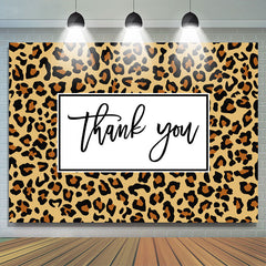 Lofaris Brown Leopard Thanksgiving Day Backdrop For Party