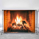 Load image into Gallery viewer, Lofaris Brown Stone Brick And Warn Scenery Chrismas Backdrop