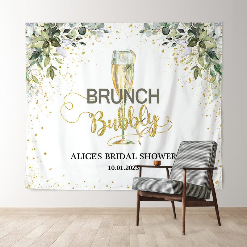 Lofaris Brunch and Bubbly Bridal Shower Party Wedding Backdrop