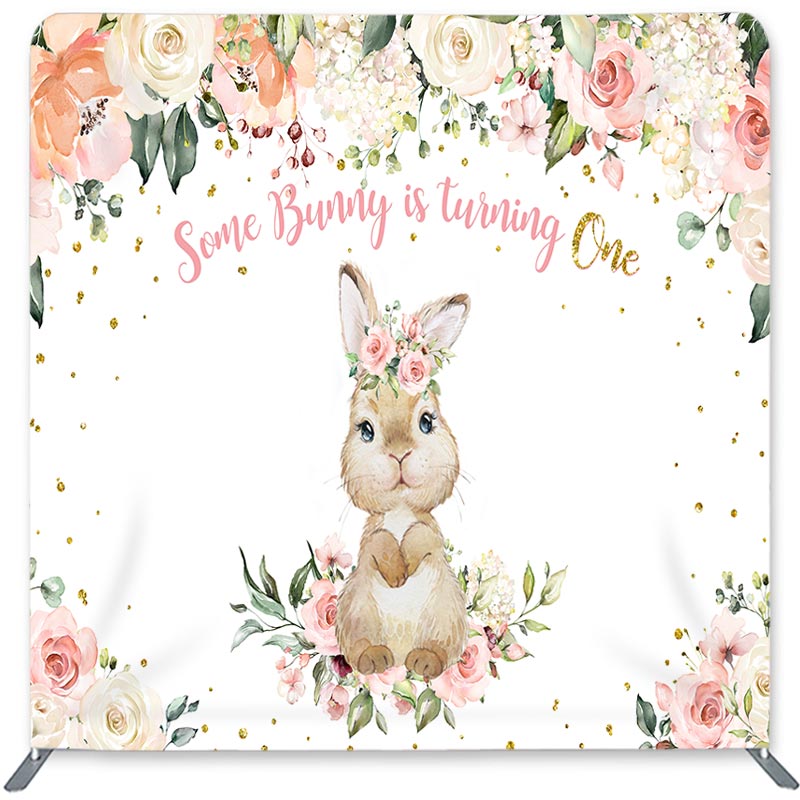Lofaris Bunny Is Turning One Double-Sided Backdrop for Birthday