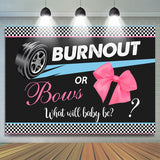 Load image into Gallery viewer, Lofaris Burnout Or Bows What Will Baby Be Shower Backdrop