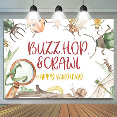 Lofaris Buzz Hop Ecrawl Insect Happy Birthday Backdrop For Kid