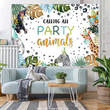Load image into Gallery viewer, Lofaris Calling All Party Animals Birthday Backdrop For Kids