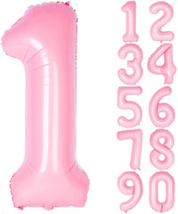 Lofaris Candy Pink 40 inch Number Balloons DIY Inch Party Decoration