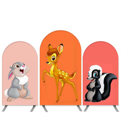 Lofaris Cartoon Film Theme Little Animals Birthday Arch Backdrop Kit
