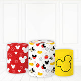 Load image into Gallery viewer, Lofaris Cartoon Mouse Pattern Cake Table Cover Red White Yellow Plinth