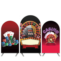 Lofaris Casino Theme Black Arch Backdrop Kit Banner