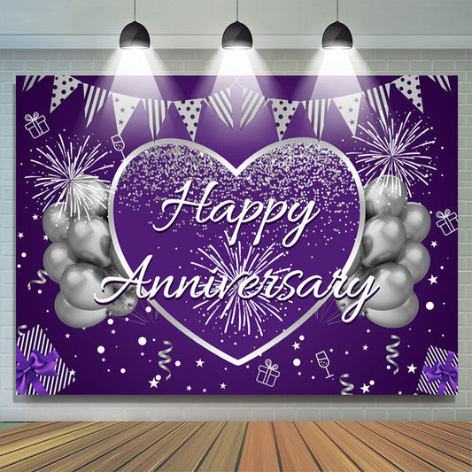 Lofaris Celebrate For Anniversary Balloon Spark Backdrop