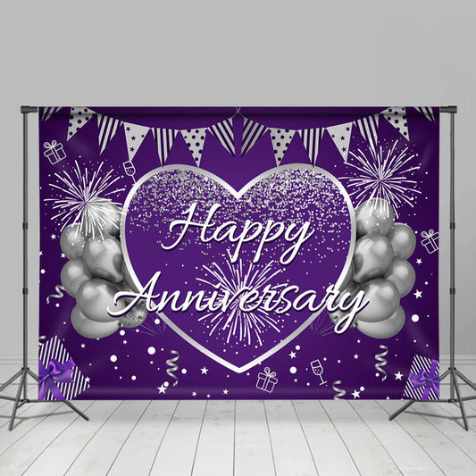 Lofaris Celebrate For Anniversary Balloon Spark Backdrop