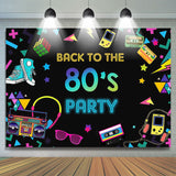 Load image into Gallery viewer, Lofaris 80s Theme Backdrop Party