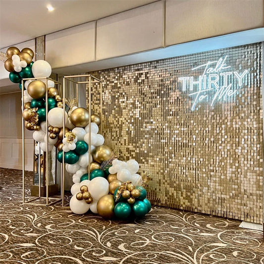 Lofaris Light Matte Gold Shimmer Wall Panels For Birthday Party Decorations