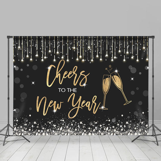Lofaris Cheers To The New Year Celebration Holiday Backdrop