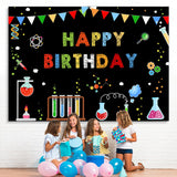 Load image into Gallery viewer, Lofaris Chemistry Laboratory And Abstract Birthday Backdrop