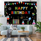 Load image into Gallery viewer, Lofaris Chemistry Laboratory And Abstract Birthday Backdrop