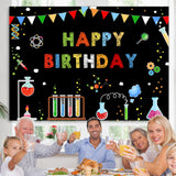 Load image into Gallery viewer, Lofaris Chemistry Laboratory And Abstract Birthday Backdrop