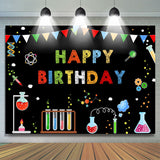 Load image into Gallery viewer, Lofaris Chemistry Laboratory And Abstract Birthday Backdrop