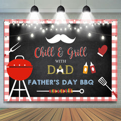 Lofaris Chill And Grill Fathers Day BBQ Backdrop for Party