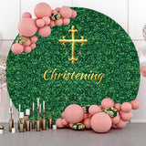 Load image into Gallery viewer, Lofaris Christening And Grassland Happy Birthday Circle Backdrop