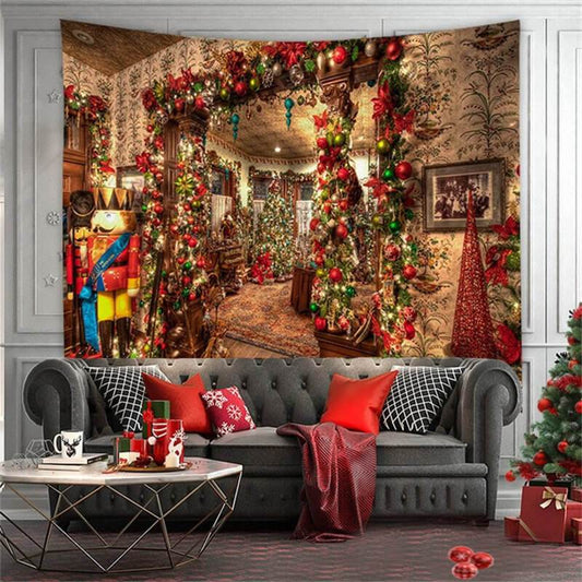Lofaris Christmas Ball Tree Room Dorm Decoration Wall Tapestry