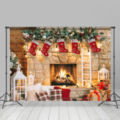 Lofaris Christmas Decoration House Theme Backdrop For Party