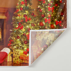 Lofaris Christmas Tree Fireplace Holiday Backdrop