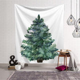 Load image into Gallery viewer, Lofaris Christmas Tree Painting Style Family Wall Tapestry