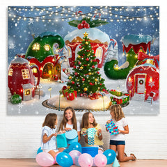 Lofaris Christmas Tree Snowflake Light Photoshoot Backdrop for Party