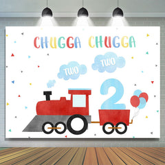 Lofaris Chugga Train 2nd Backdrop For Boy Birthday Party