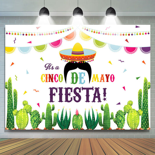 Lofaris Cinco De Mayo Cacti Backdrops For Mexican Fiesta