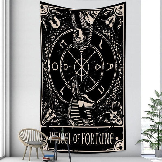 Lofaris Circle Animal Black And White Still Life Wall Tapestry