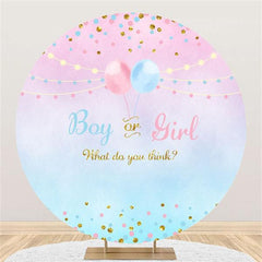 Lofaris Circle Cute Baby Shower Backdrop For Party