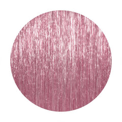 Lofaris Circle Pink Glitter Party Round Backdrops for Wedding