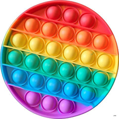 Lofaris Circle Pop It Colorful Round Party Backdrops for Kids