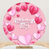 Load image into Gallery viewer, Lofaris Circle White Dot Pink Love Theme Happy Valentines Day