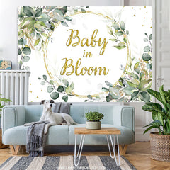 Lofaris Classic Leaves Baby In Bloom Gender Reveal Backdrop
